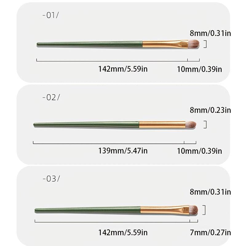 3pcs Eye Shadow Brush Set For Beginners