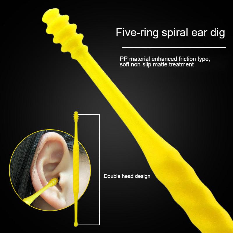 7PCS Ear Cleaner Earwax Removal Tool Spring Spoon Ear Pick Cleanser Care