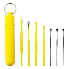 7PCS Ear Cleaner Earwax Removal Tool Spring Spoon Ear Pick Cleanser Care