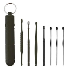 7PCS Ear Cleaner Earwax Removal Tool Spring Spoon Ear Pick Cleanser Care