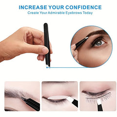 Stainless Steel Tweezers for Eyebrows and Facial Hair