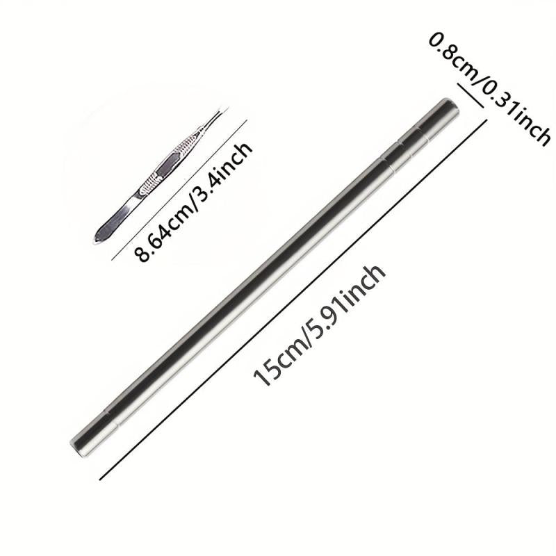 Steel Hair Tattoo Engraving Pen Men Fine Hairdressing Razor Eyebrow Shaving