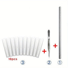 Steel Hair Tattoo Engraving Pen Men Fine Hairdressing Razor Eyebrow Shaving