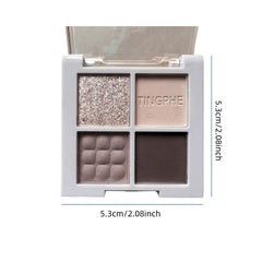 Smoky Makeup Dark Matte Pearlescent Eye Shadow