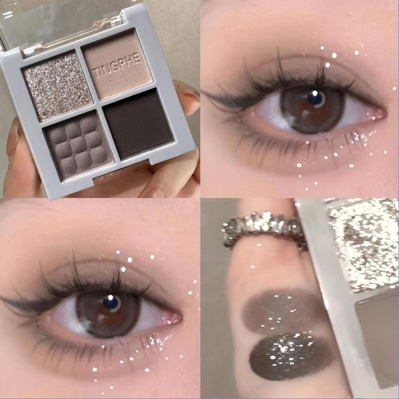 Smoky Makeup Dark Matte Pearlescent Eye Shadow