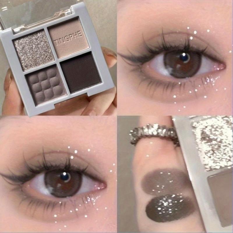 Smoky Makeup Dark Matte Pearlescent Eye Shadow