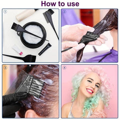 Hair Dye Brush & Bowl Set for Tinting & Coloring Hair