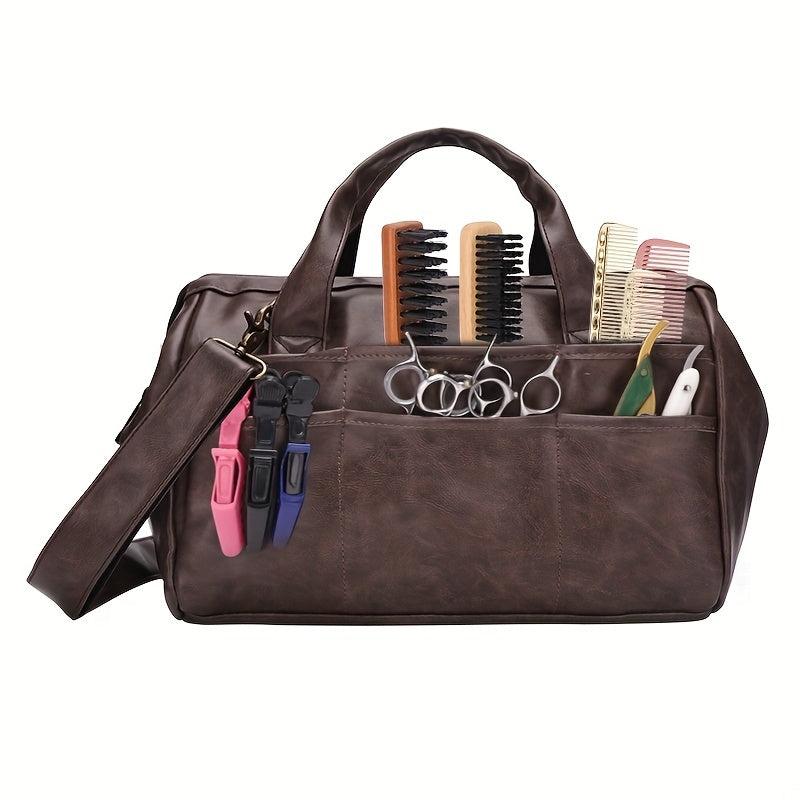 Retro Barber Tool Storage Bag with Organizer