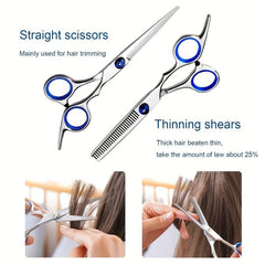 11pcs Hair Cutting Scissors Kit Professional Haircut Scissors Set