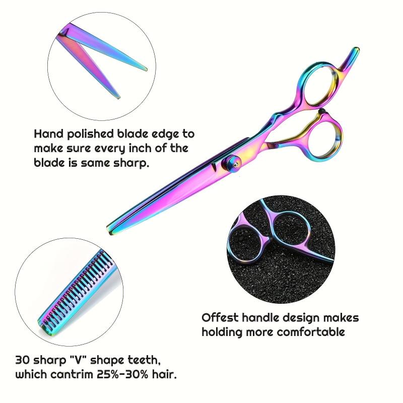 8pcs Hairdressing Scissors Set Stainless Steel Hair Cutting Kit