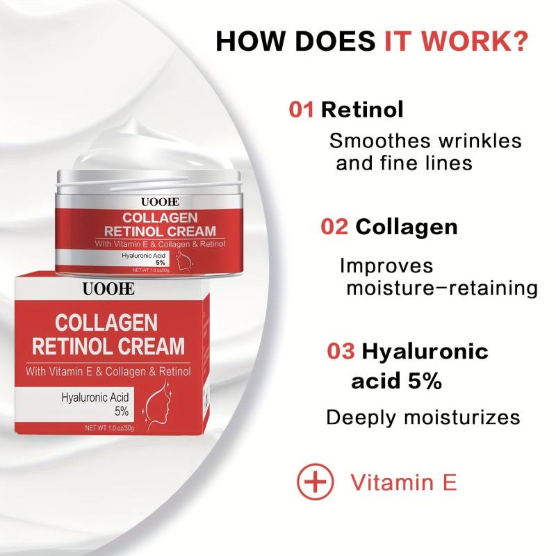 Collagen Retinol Cream 30g Retinol Hyaluronic Acid Vitamin E Collagen