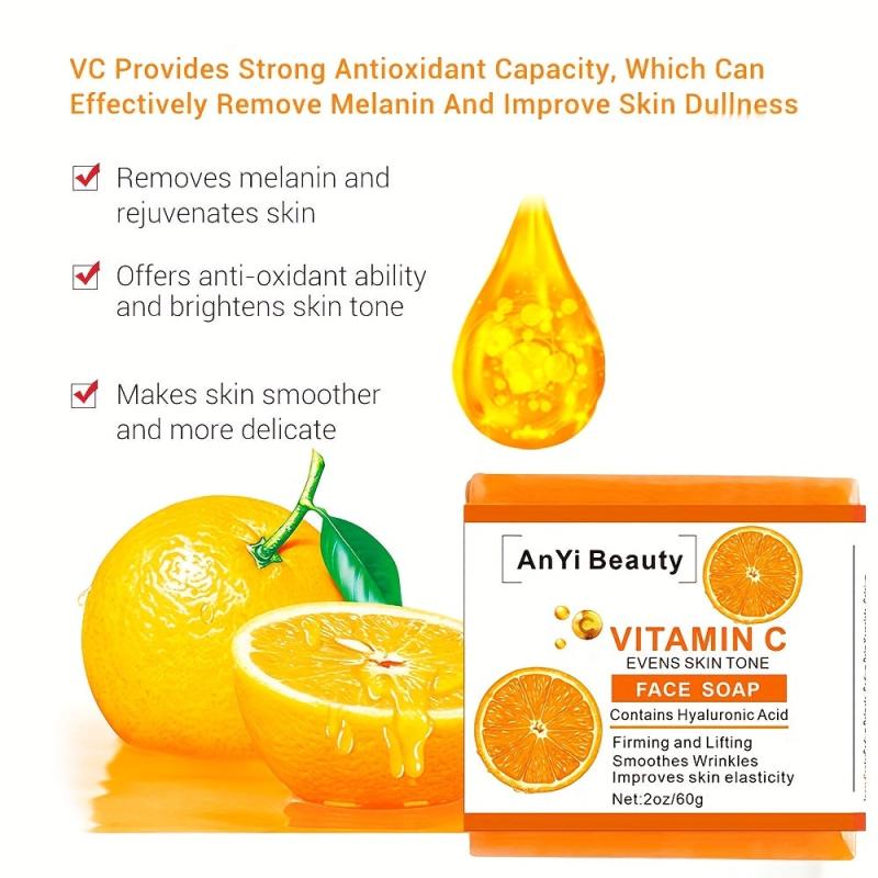 Vitamin C Soap Bar for Face & Body Dark Spots Acne Wash