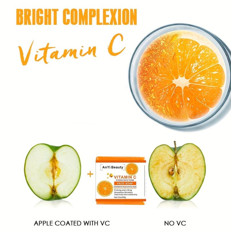 Vitamin C Soap Bar for Face & Body Dark Spots Acne Wash
