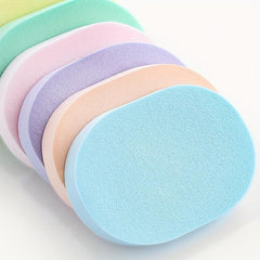 12pcs Face Cleansing Sponge Puff Wood Pulp Clean Face Thicken Remove Makeup