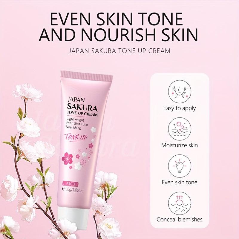 2pcs Sakura Tone Up Cream 30g - Skin Tone Improvement & Makeup Look