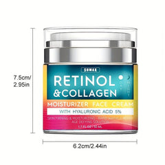 Retinol Cream with Hyaluronic Acid - Reduce Wrinkles, Fine Lines, Dryness