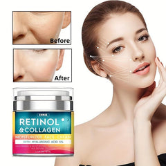 Retinol Cream with Hyaluronic Acid - Reduce Wrinkles, Fine Lines, Dryness