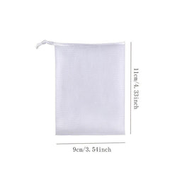 3pcs Soap Bubble Mesh Bags Exfoliating Mesh Soap Bag Drawstring Holder Bags