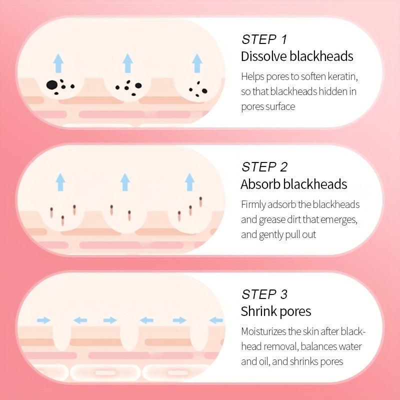 3pcs Blackhead Three-step Nose Patch Deep Cleans Pores