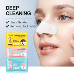 3pcs Blackhead Three-step Nose Patch Deep Cleans Pores