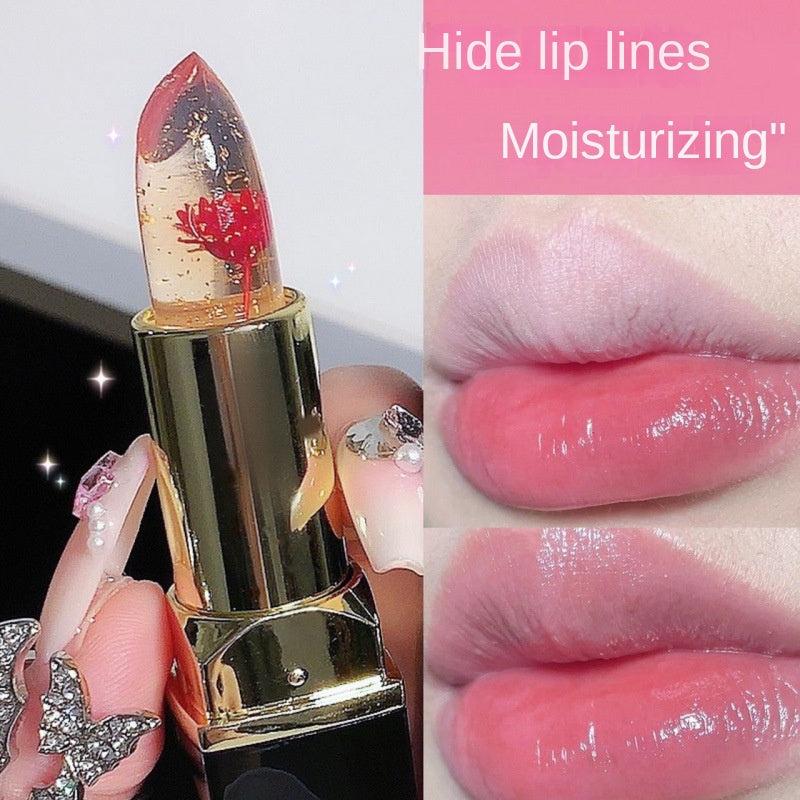 Temperature Changing Lip Balm Flower Petal Lipstick