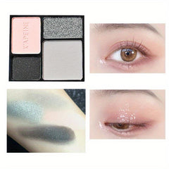 Shimmer Glitter Eyeshadow Palette Cold Tone Matte Pearly Eye Makeup