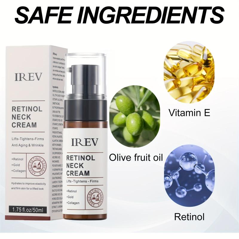 50ml Collagen Retinol Neck Cream - Skin Tightening Moisturizer for Youthful Glow