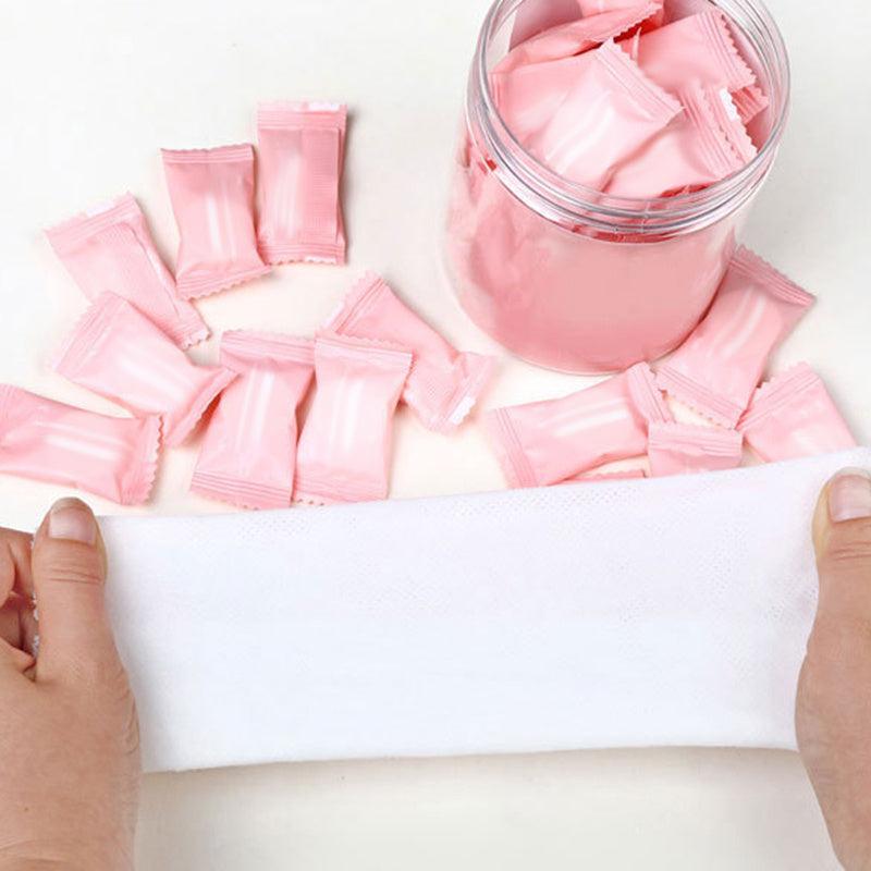 Disposable Towel 100pcs Portable Non-woven Travel Face Towel Wet Tissue