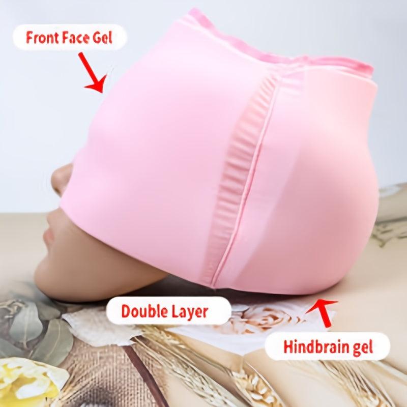 Multicolor Migraine Relief Hat Ice Head Wrap for Puffy Eyes