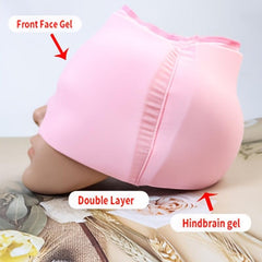 Multicolor Migraine Relief Hat Ice Head Wrap for Puffy Eyes