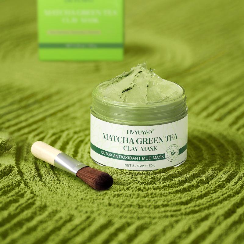 Green Tea Clay Facial Mask with Volcanic Mud