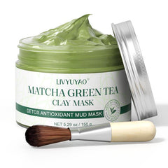 Green Tea Clay Facial Mask with Volcanic Mud