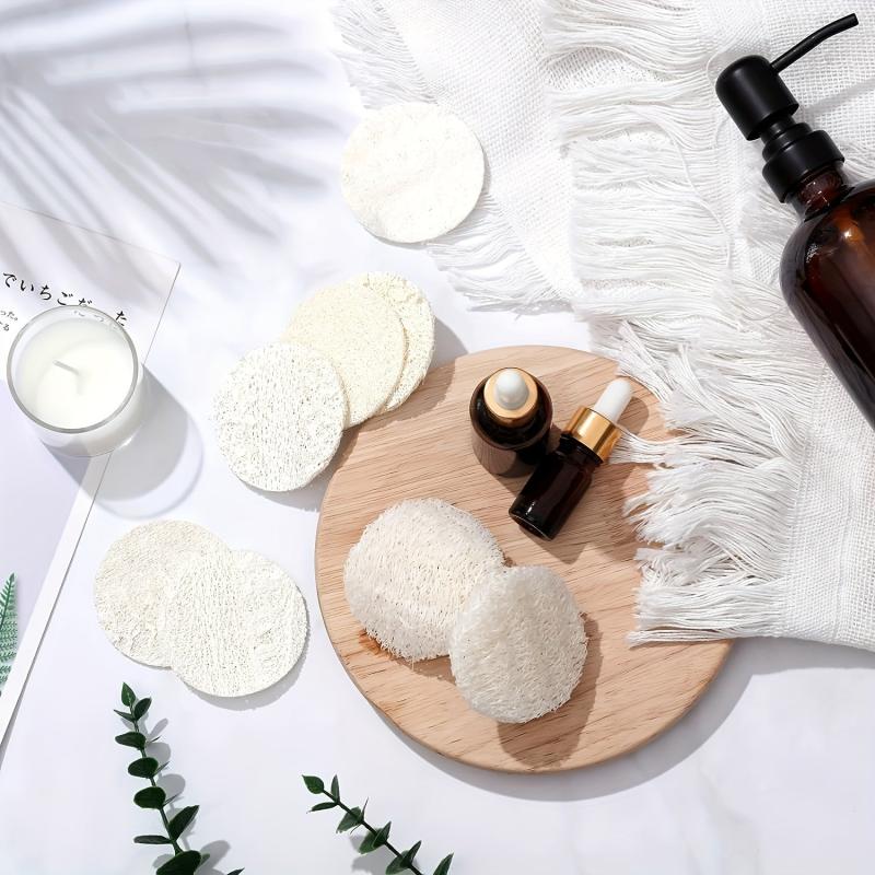Natural Loofah Sponge Exfoliating Face Pads - Pack of 40