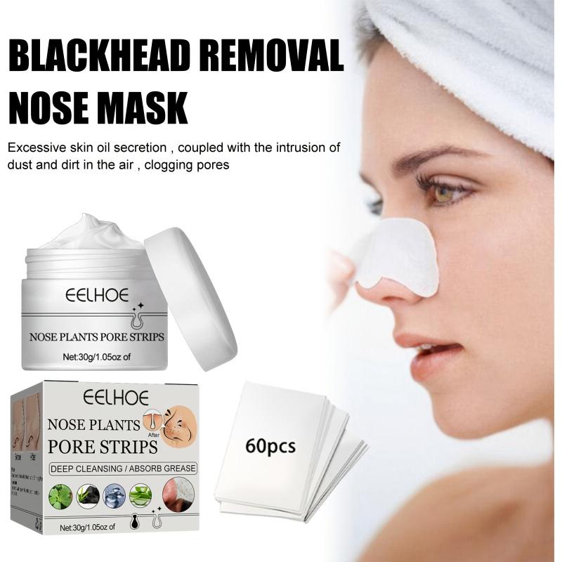 2pcs 30g Blackhead Removal Nasal Mask Removes Dirt and Acne with 60 Sheets