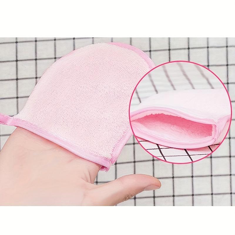 Reusable Microfiber Facial Towel Makeup Remover Exfoliating Shower Glove