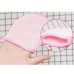 Reusable Microfiber Facial Towel Makeup Remover Exfoliating Shower Glove