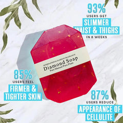 Golden Foil Gemstone Soap, Cleanses and Moisturizes Skin