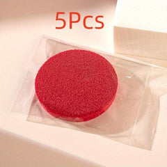 Red Wood Pulp Face Wash Puff - Gentle Cleansing & Moisturizing