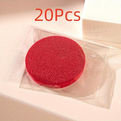 Red Wood Pulp Face Wash Puff - Gentle Cleansing & Moisturizing