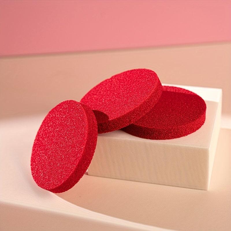 Red Wood Pulp Face Wash Puff - Gentle Cleansing & Moisturizing