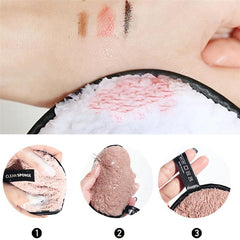 Soft Natural Fiber Facial Powder Puff for Makeup and Nail Cleaning