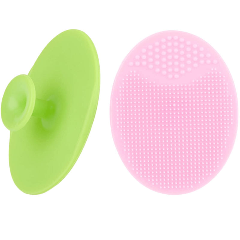 Silicone Face Scrubber 2 Pack Soft Exfoliator & Cleansing Pad