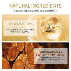 2pcs Snail Blackhead Mask With Brush Deep Cleansing Pores Peel Off Mask