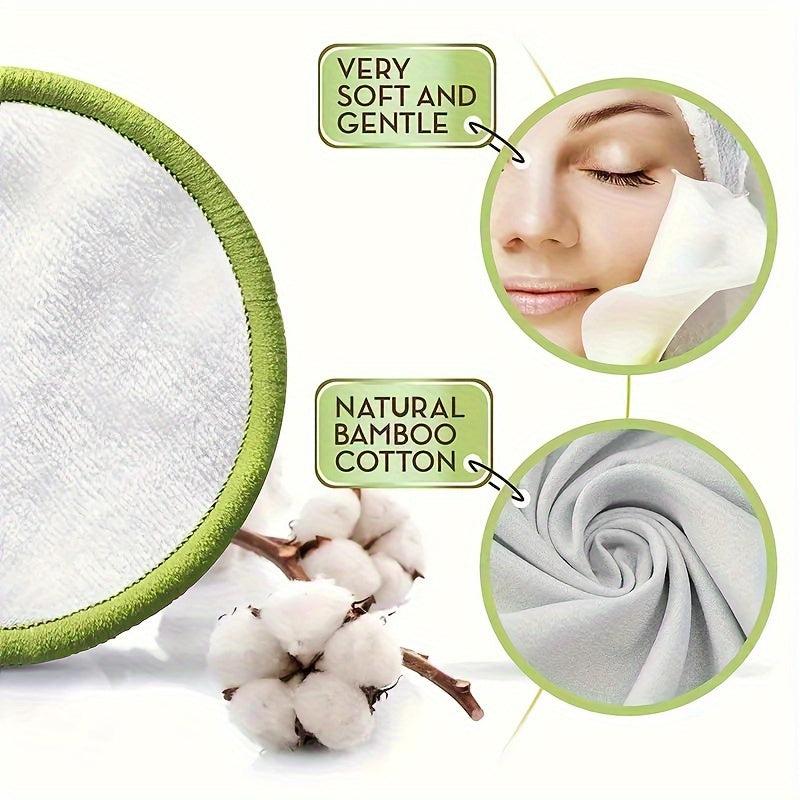 30pcs Bamboo Makeup Remover Pads, All Skin Types