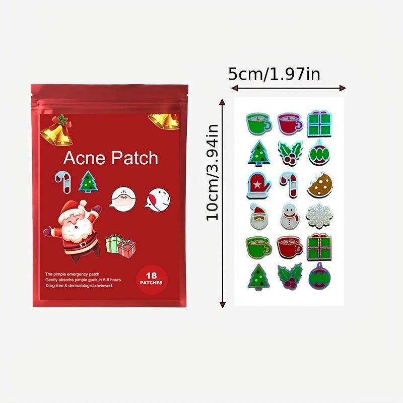 Christmas Shaped Acne Patch 36pcs - Hydrocolloid Acne Patches For Face