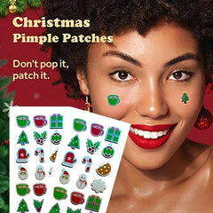 Christmas Shaped Acne Patch 36pcs - Hydrocolloid Acne Patches For Face