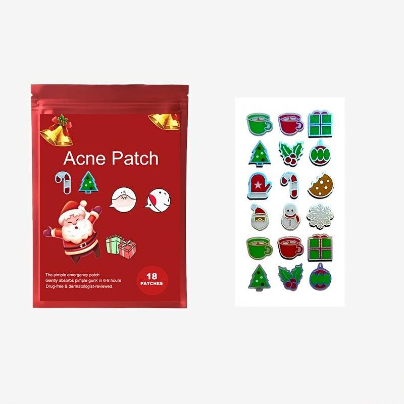 Christmas Shaped Acne Patch 36pcs - Hydrocolloid Acne Patches For Face