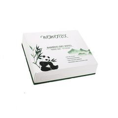 2 Pack Bamboo Disposable Face Towels Biodegradable Large Dry Face Wipes