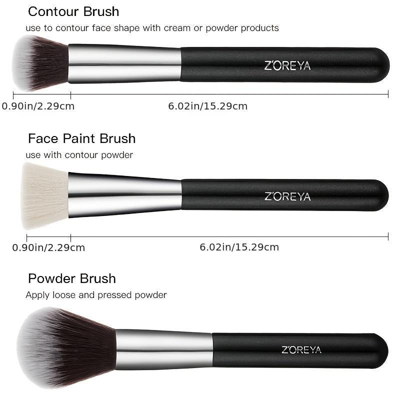 Zoreya 25 Pcs Makeup Brush Set Professional Eye Face Brushes Beauty Tools