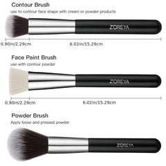 Zoreya 25 Pcs Makeup Brush Set Professional Eye Face Brushes Beauty Tools